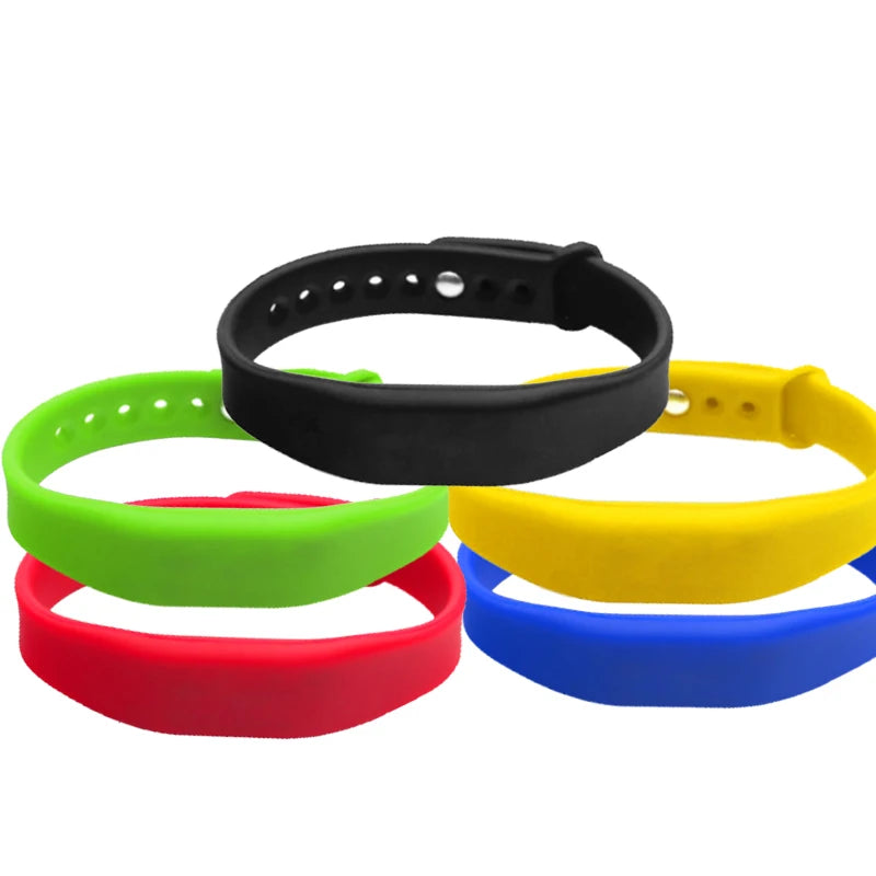 Adjustable Waterproof Silicone NFC NTAG215 RFID Wrist Band Bracelet Wristband