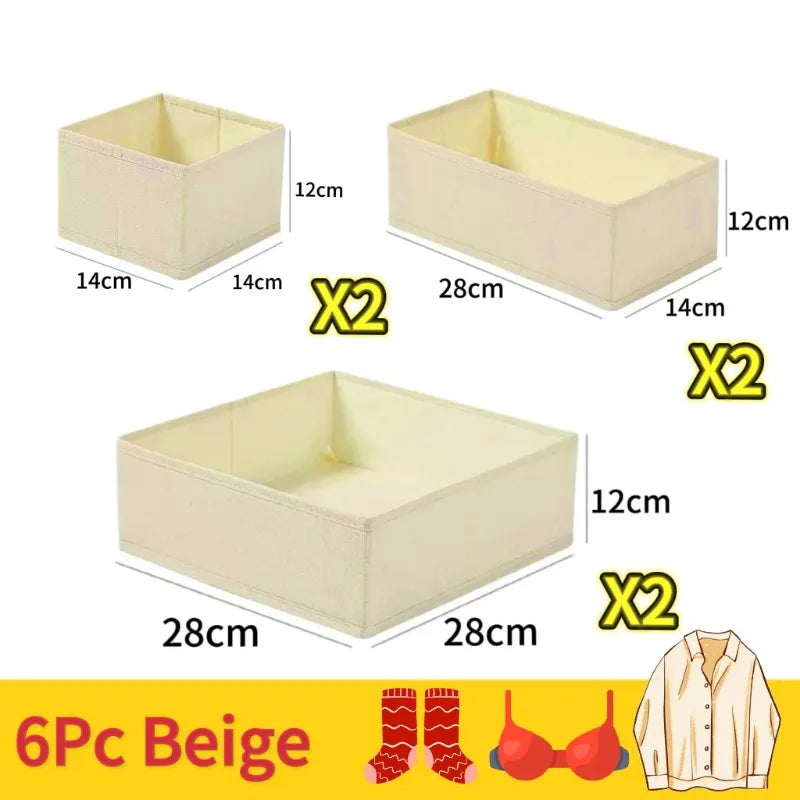 Underwear Organizers Of Cabinets And Drawers Wardrobe Clothes Bra Organizer For Underwear Socks Pants Home Foldable Storage Box