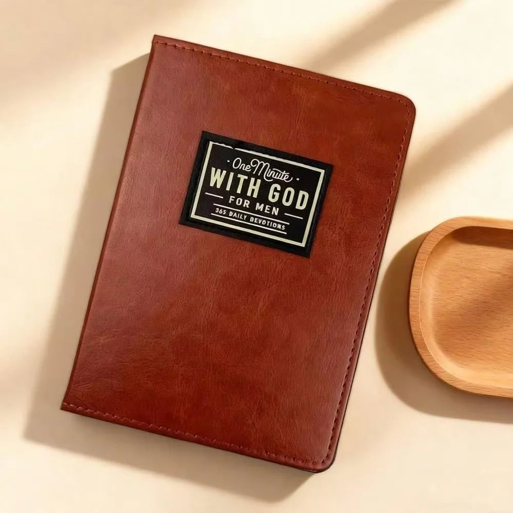 Vintage Brown Journal Notebook, Faux Leather Hardcover Daily Diary for Men & Women, 365 Days Personal Planner for Writing