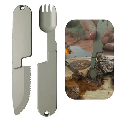 Camping Eating Utensils Set Kopak Utensil Set 2 In 1 Camping Eating Utensils Set Detachable Pocket Wilderness Fork And Spoon