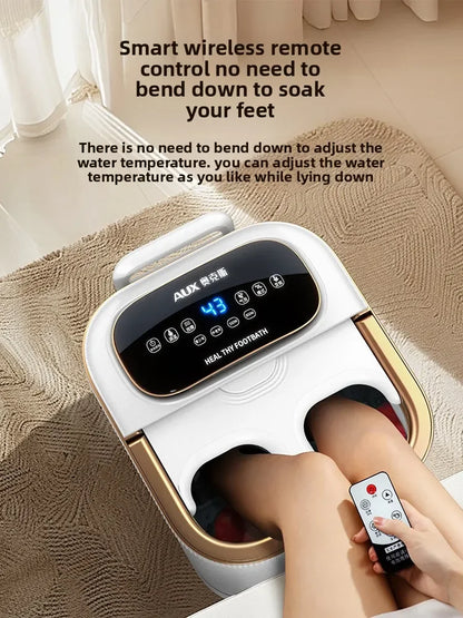 Footbath bucket fully automatic electric massage footbath heated household constant temperature high and deep footbath