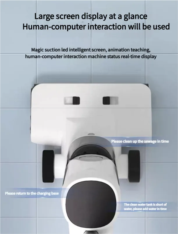 15kpa Handheld Electric Intelligent Digital Display Cordless Vacuum Steam Mop Floor Cleaning Machine VAC and Floor Washer