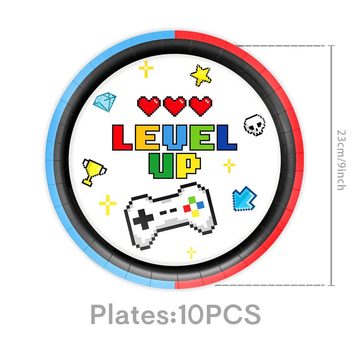 Gamepad Boy Birthday Party Decorations Paper Cup Plate Napkin Tablecloth Banner Caketopper Balloons For Baby Shower Supplies