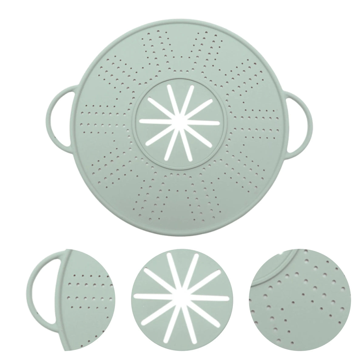 11in Silicone Splatter Screen Dishwasher Safe Foldable Splash Guard Multi-Use Grease Splatter Guard for Everyday Cooking