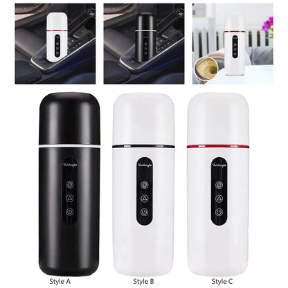 Car Heating Cup 420ml Fast Boiling Bottle Smart Heating Quick Heating Keep Milk Warm Car Heated Mug for Hot Tea Coffee Milk