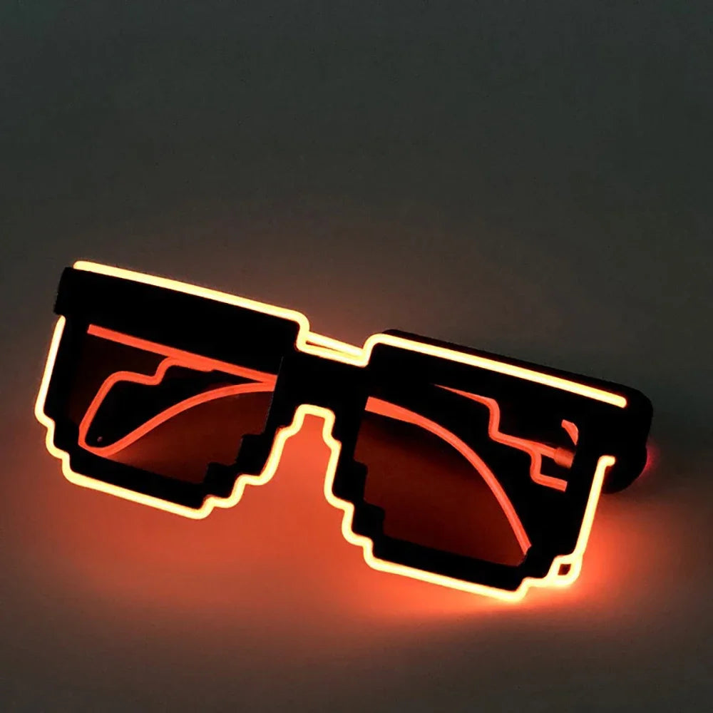 Wireless Light Up Glasses,LED Luminous Glasses Glow in the Dark Party Supplies Gift for Party, Dance, DJ, Halloween, Christmas