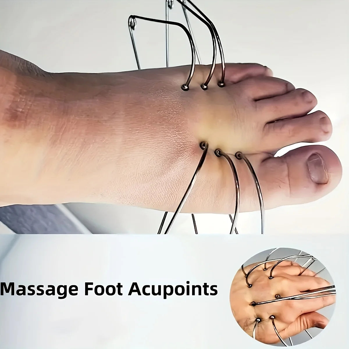 10pcs Metal Clamps for Acupressure Massage Tool for Reflexology of Hands And Feet Featuring for Muscle Full Body Use Health Care