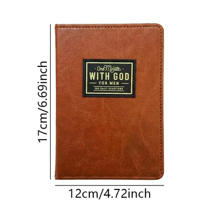A5 Brown PU Leather Notebook, Minimalist Daily Journal for Work, Thick Lined Pages Diary with Ribbon Bookmark