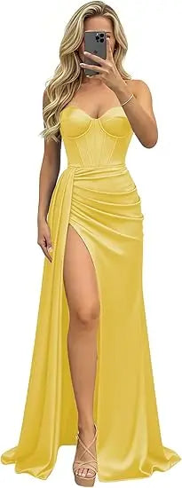 Sage Green Mermaid Prom Dresses Black Sweetheart Strapless Corset Formal Evening Party Gowns 2026 Graduation Dress Customized