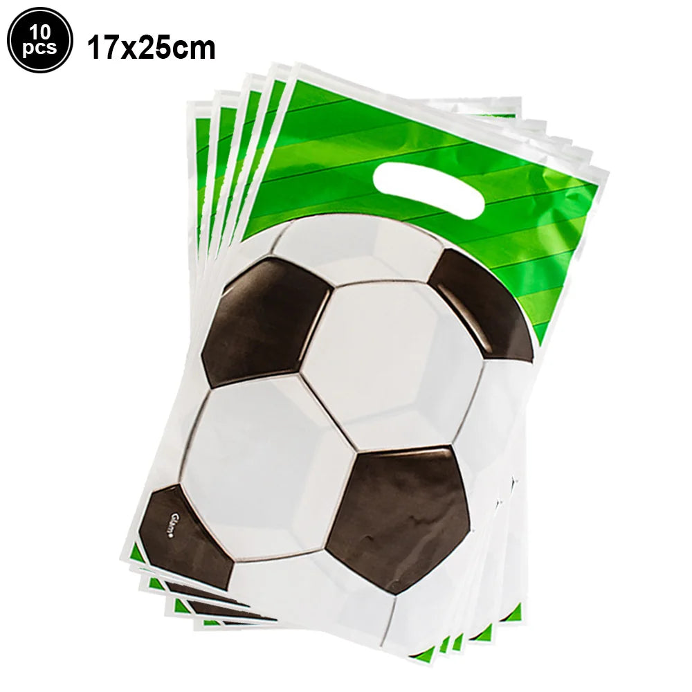 Soccer Ball Cake Topper Decorations Cupcakes Toppers Happy Birthday Sign Decor Football Theme Boy Girl Birthday Party Supplies