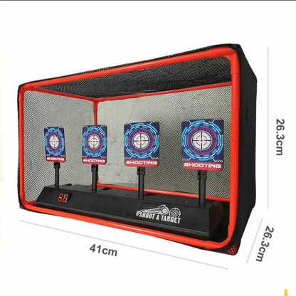 BB-Nerf Guns Suto Reset Electric Shooting Target Sccessories Sound Light Shooting Game Toys High Precision Scoring