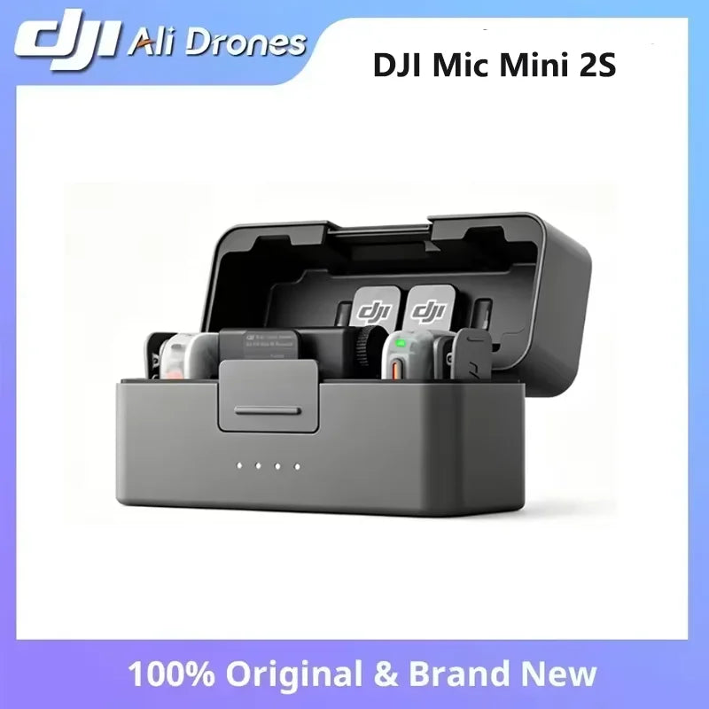 DJI Mic Mini 2S Microphone In Stock Brand and New 28-Hour Internal Storage Fast Charging Two-level AI Noise Canceling