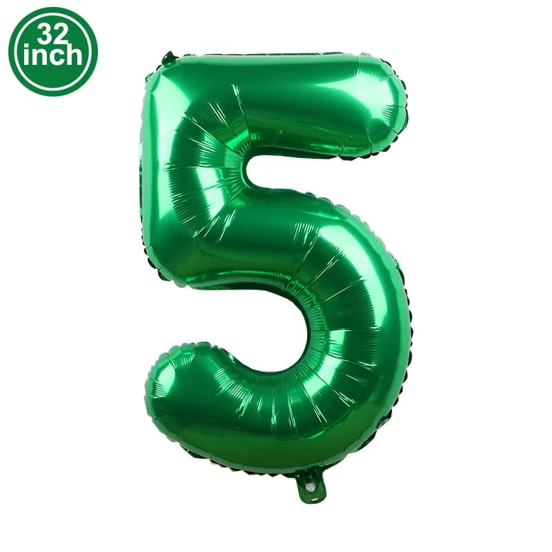 Multi Color Large Numbers 3 Balloon 32Inch 1 2 3 4 5 6 7 8 9 Birthday Ball Red Digit Bachelorette Balloons Figure Golob Balloons