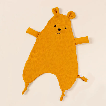 Cute Bear Baby Cotton Comforter Blanket Newborn Sleeping Dolls Rabbit Ears Sleep Toy Soothe Appease Towel Bibs Saliva Towel New