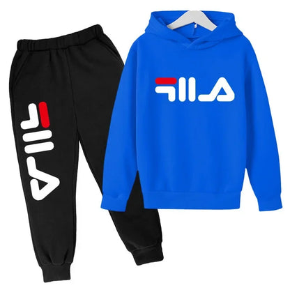 Spring Autumn New Fashion Kids Tracksuits 3-12 Years Boys and Girls Casual Sports Hoodie Tops+pants 2pcs Sets Children Clothes