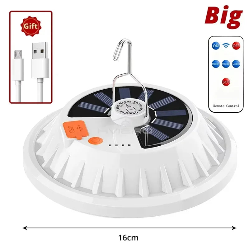 Portable Camping Light Power Bank LED Camping Lanterns With Remote Control Waterproof Outdoor Tent Light Rechargeable Flashlight