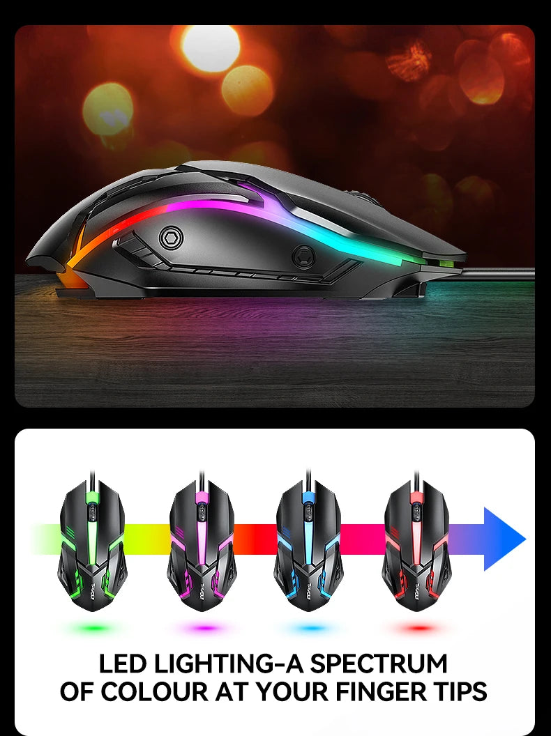 2025 Mouse Keyboard Headset Mouse Pad Combo 4 In 1 SET Computer Gaming Headphone USB Wired Mouse And Keyboard Set With Mouse Mat