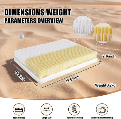 Golf Bunker Practice Mat-Dual-Mode Sand Trap Trainer with Shallow & Deep Pit Simulation, 15.5' X 11.6'' Portable Golf Hitting