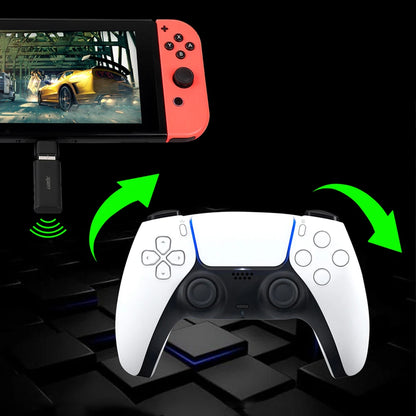 USB Wireless Receiver For Nintend Switch PC PS4 PS5 Controller Laptops Adapter USB Receiver Bluetooth 5.3 Wireless USB Adapter
