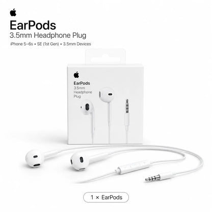 Official Apple EarPods Wired Earphones 3.5mm Lightning USB-C Connector with Mic Volume Control for iPhone iPad Mac