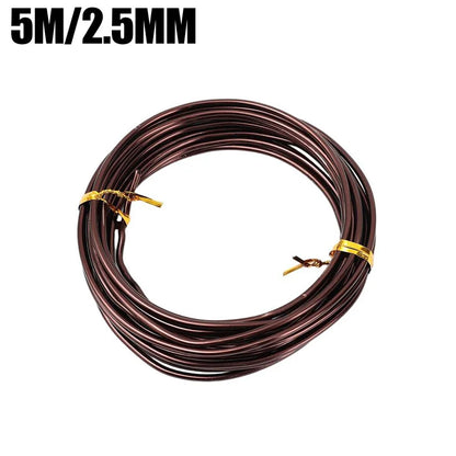 5/20M Bonsai Training Wire Set for Garden Plant Support Aluminum Wire DIY Bonsai Craft Climbing Vine Tree Shaping Gardening Tool