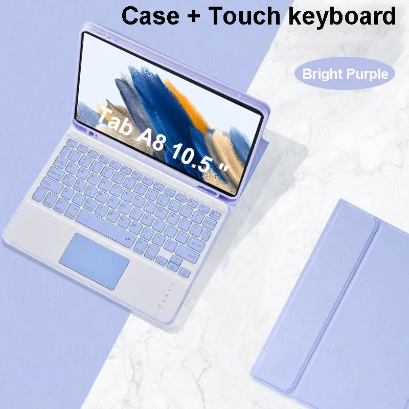 Case for Samsung Galaxy Tab A8 10.5 Inch,Wireless Bluetooth keyboard cover for Tab A8 10.5 Inch,Samsung Smart Stand Cover
