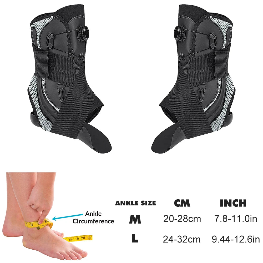 1PCS Ankle Brace for Women Men – Adjustable Ankle Support for Plantar Fasciitis, Ankle Stabilizer for Running, Hiking, Sports