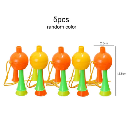 5/10pcs Mini Plastic Whistle Horn for Party Noise Producing Material Cheerleading Supplies Cheerleading Referee Whistles TMZ