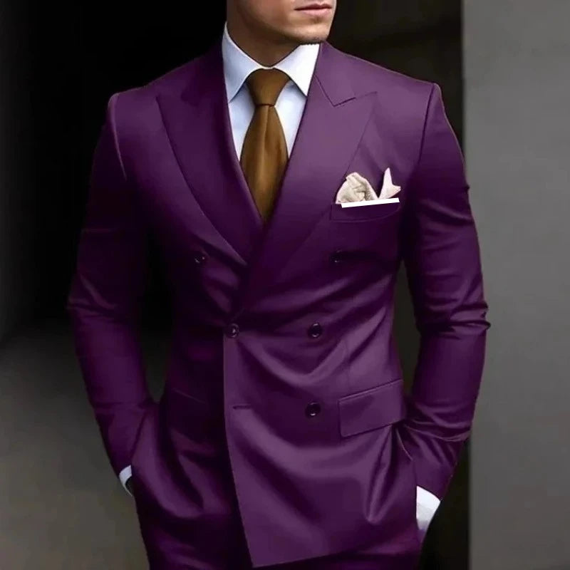 Luxury Fashion Light Suit Suit Men's Banquet Daily Casual Business suit men wedding suits for men