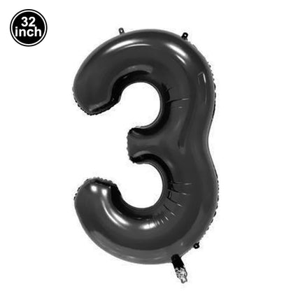 Multi Color Large Numbers 3 Balloon 32Inch 1 2 3 4 5 6 7 8 9 Birthday Ball Red Digit Bachelorette Balloons Figure Golob Balloons