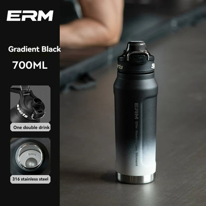 Insulated Water Bottle Stainless Steel Tumble Cycling Cold And Hot Flasks Double Wall Portable With Handle Sports Outdoor Cup