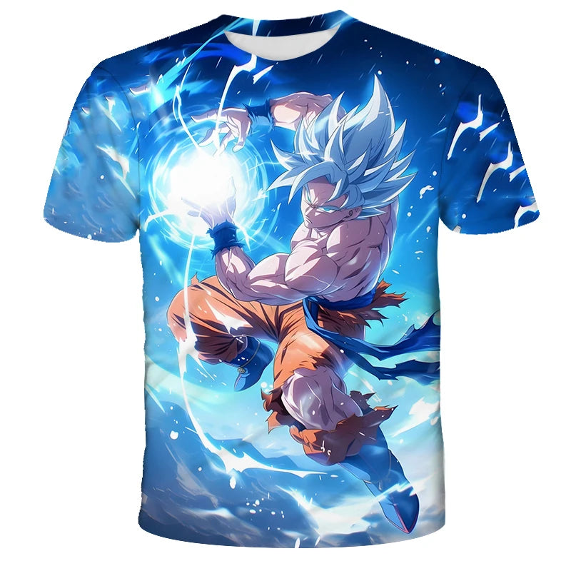 Anime Dragon Ball Son Goku 3D Print Kids T Shirt Summer Fashion Casual