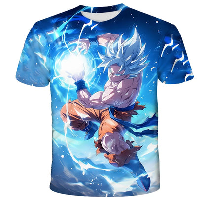 Anime Dragon Ball Son Goku 3D Print Kids T Shirt Summer Fashion Casual