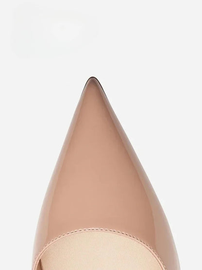 2026 New Pointed Naked High Heels for Women, Fine Heels, Lacquered Leather Headbands, Air Quality Ladies Sandals 33-46