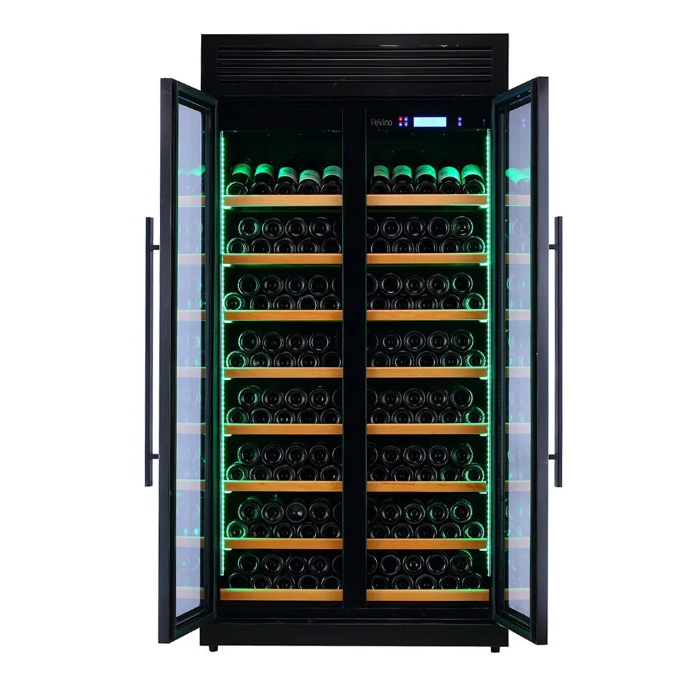Quiet Operation Wine Cellar Compressor Wine Cooler 320 Bottle Refrigerator for Home Bar Club Private Collection Storage