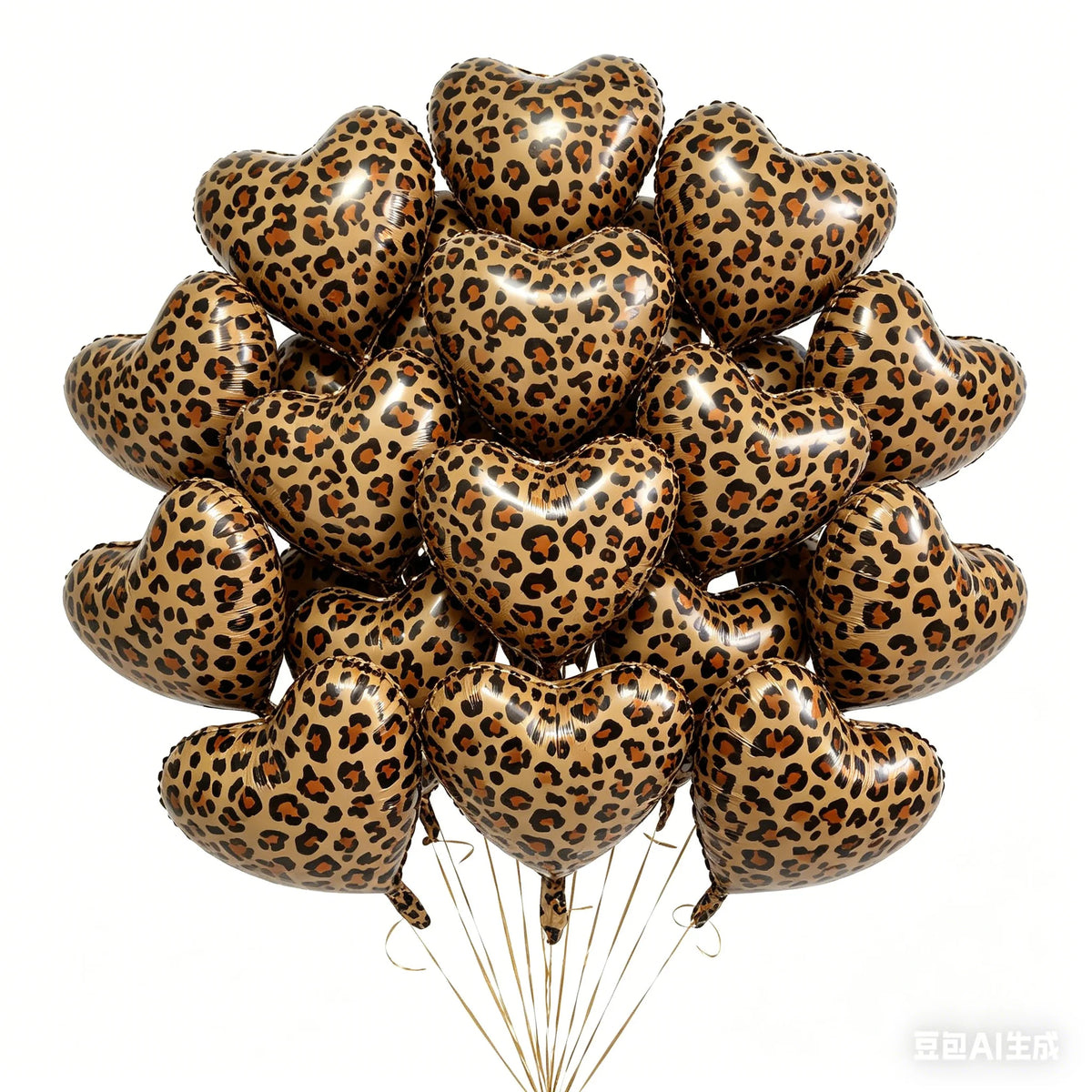 5/10/30/40/50/100Pcs Leopard Print Heart Balloons 18Inch Heart Shaped Foil Balloons Wedding Bridal Shower Birthday Party Supplie