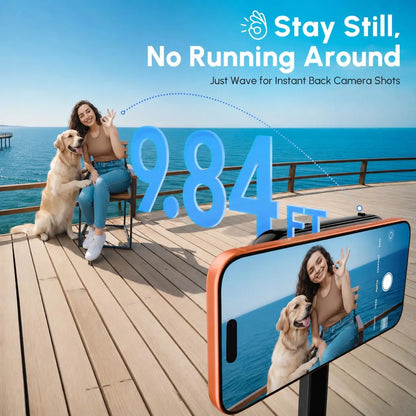 【US STOCK】 NEW SYNCO XView M4 AI Wireless Vlog Selfie Monitor Screen 4.02 Inch For iPhone 7-17 Series AI Gesture Control Built-in 3-Mode Fill Light Wireless & Wired Freely Switch For Content Creator YouTube Live
