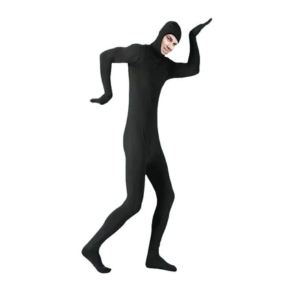 24 Zentai Invisible Jumpsuit Cosplay Costume Bodysuits Halloween Carnival Skin Tight Suit Spandex Stretch Disappearing Jumpsuit