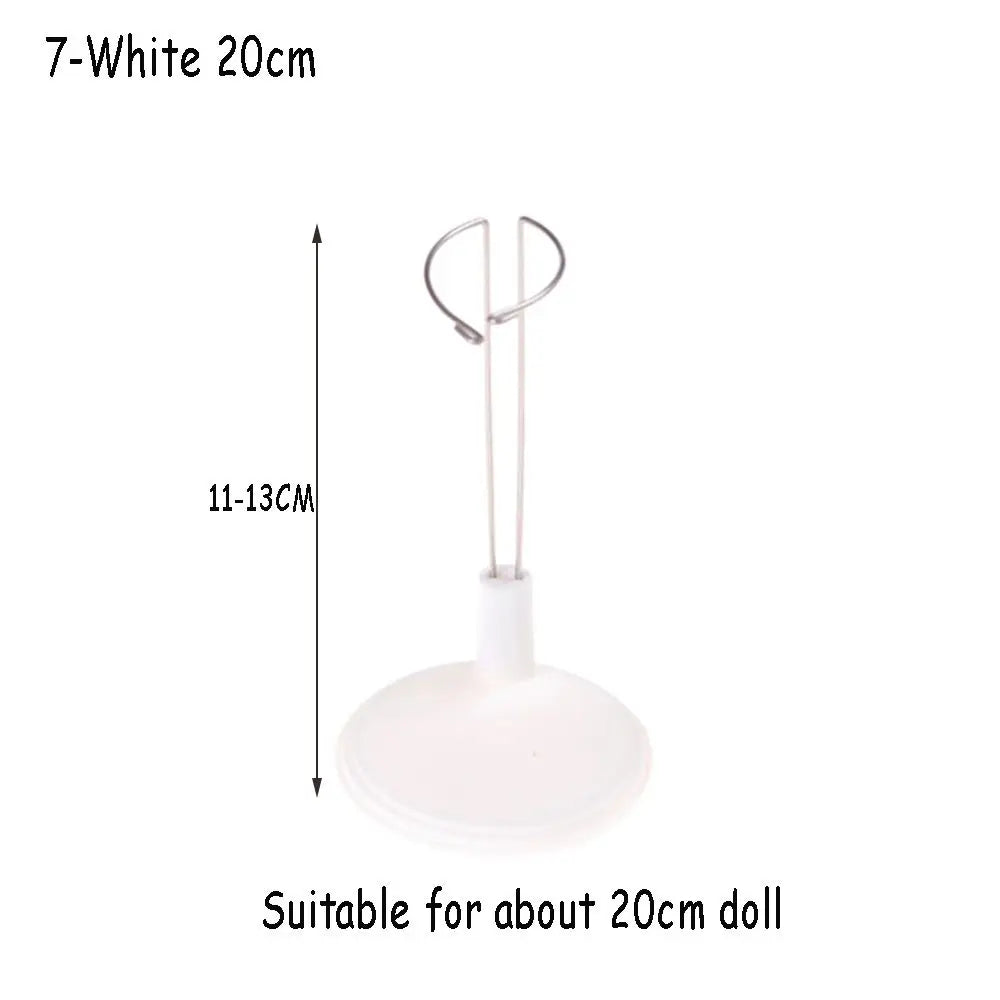 Doll Bracket White Black 15/20/25/35/45CM Adjustable Metal Stand Holder Toy Store Display Support Accessories Toy Store Display