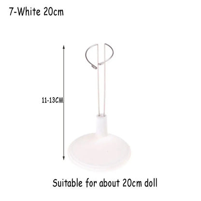 Doll Bracket White Black 15/20/25/35/45CM Adjustable Metal Stand Holder Toy Store Display Support Accessories Toy Store Display