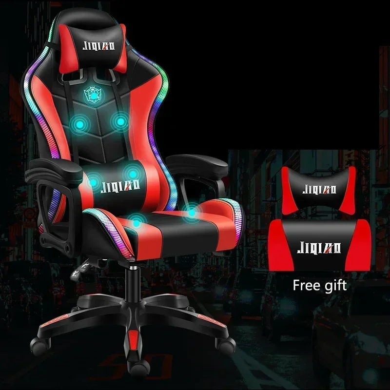 High Quality Gaming Chair RGB Light Office Chair Gamer Computer Ergonomic Swivel Chair Massage Recliner Gamer Chairs