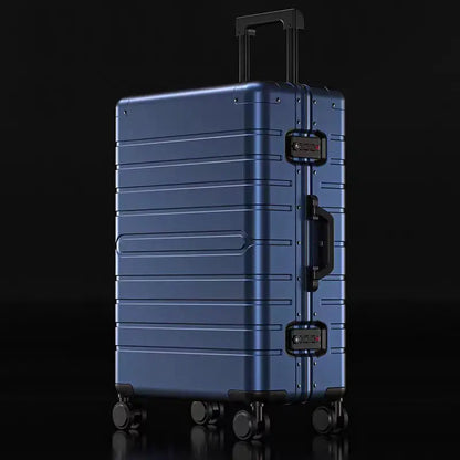 KLQDZMS 20 Inch Portable All Aluminum Magnesium Alloy Cabin Luggage Bag Female 24 Inch Password Travel Suitcase Student Fashion