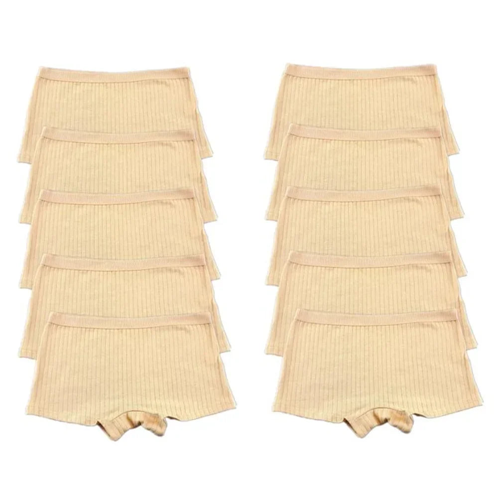 10PCS Fast Shipping M-XL 95% Cotton Boxer Shorts Women Sports Panties Yoga Panty for Female Underpants