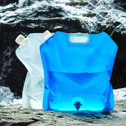 5/10l Portable Camping Water Bag Foldable Drinking Water Bucket Large