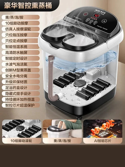 Footbath bucket fully automatic electric massage footbath heated household constant temperature high and deep footbath