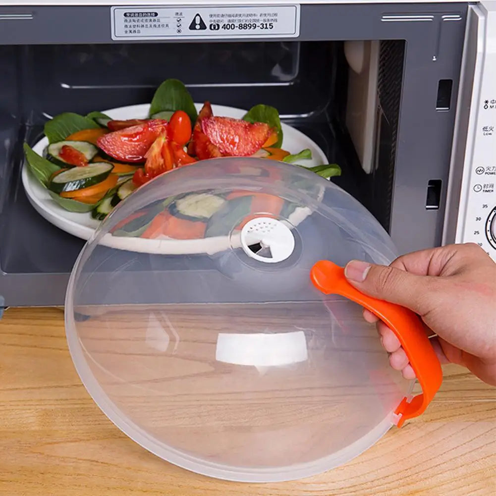 Microwave Splash Cover Heat Resistant Lid Transparent Food Guard Shield Steam Cover Food Heat Kitchen Microwave Accessories