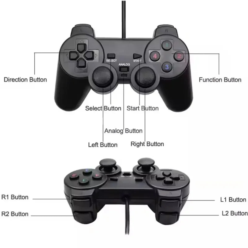 USB Wired Controller Gamepad Joystick for WinXP/Win7/Win8/Win10 Gamepad Gaming Controller for PC Computer Laptop