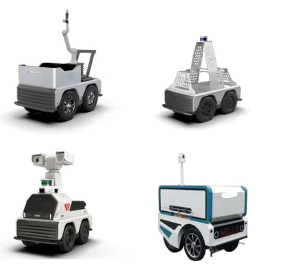 200kg Big Payload 4WD All Terrain Delivery Robot Platform Smart Unmanned Inspection Robotic Chassis