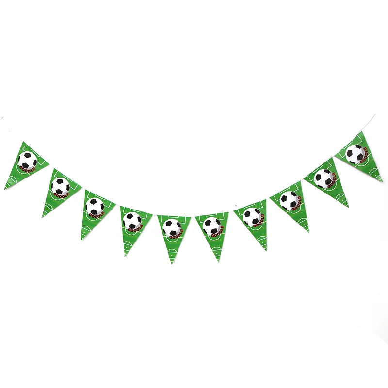Soccer Ball Cake Topper Decorations Cupcakes Toppers Happy Birthday Sign Decor Football Theme Boy Girl Birthday Party Supplies
