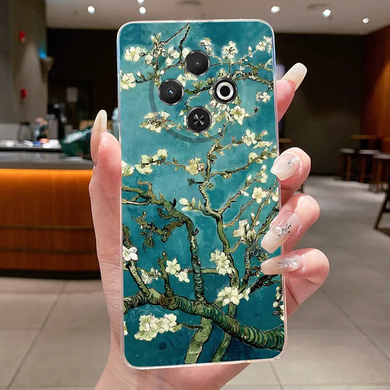 For Tecno Spark 30C Case kl5 kl5n Aesthetic Butterfly Flower Clear Soft Silicone Back Cover Techno Spark 30C Phone Case k15 k15n